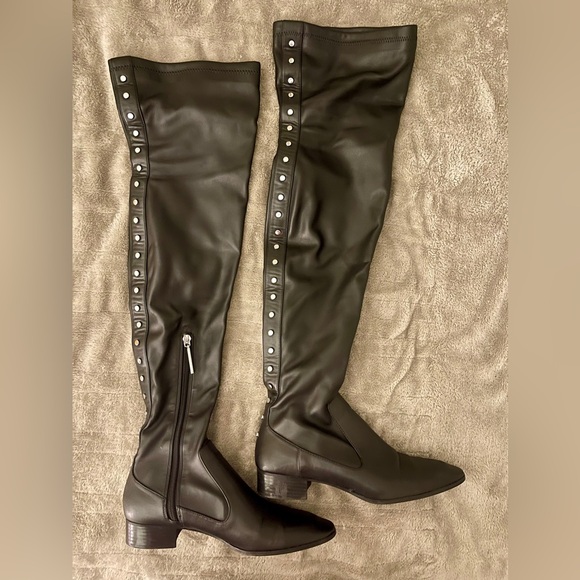 Zara Over The Knees Studded Boots US 7.5 - Picture 3 of 8